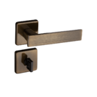 Fechadura Quadra Bronze Oxidado Banheiro