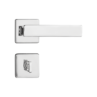 Fechadura Quadra Cromado Premium Banheiro