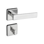 Fechadura Quadra Cromado Premium Banheiro