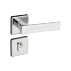 Fechadura Quadra Cromado Premium Externa