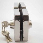 Fechadura Quadrada De Pressão Em Inox Para Porta Vidro Blinde