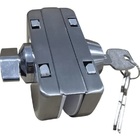 Fechadura Redonda De Pressão Em Inox Para Porta Vidro - Vidro