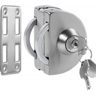 Fechadura Redonda De Pressão Em Inox Para Porta Vidro - Vidro