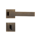 Fechadura Retro Bronze Oxidado Para Banheiro