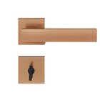 Fechadura Retro Cobre Escovado Banheiro Cobre Escovado