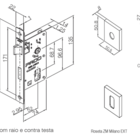 Fechadura Retro Cromado Externa