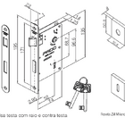 Fechadura Retro Cromo Acetinado Interna