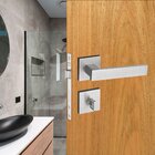 Fechadura Retro Cromo Acetinado Para Banheiro