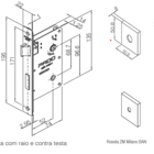 Fechadura Retro Cromo Acetinado Para Banheiro