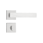 Fechadura Retro Cromo Acetinado Para Banheiro