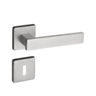 Fechadura Retro Em Inox Escovado Interna