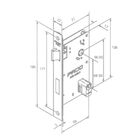 Fechadura Retro Em Inox Polido Externa