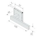 Fechadura Retro Em Inox Polido Interna