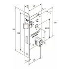 Fechadura Retro Externa 40mm Roseta Cromada Rq3 411-40pe Ctl-