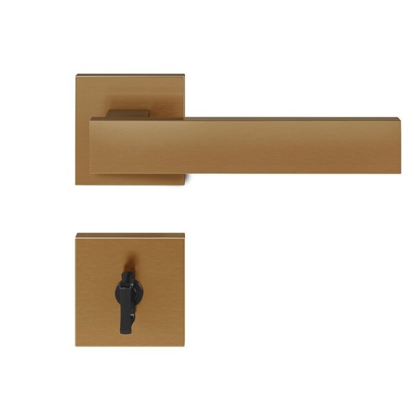 Fechadura Retro Red Gold Escovado Banheiro Red Gold Escovado