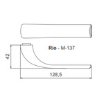 Fechadura Rio Antioxy Externa Multiponto 55mm Roseta 529 I304