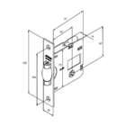 Fechadura Rolete 1025 Wc Gold Stam