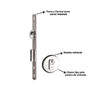 Fechadura Rolete 55mm Inox Polido