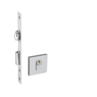 Fechadura Rolete 55mm Roseta Quadrada Cromado