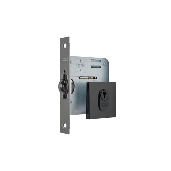 Fechadura Rolete Auxiliar União Mundial - Preto- Máquina 45mm