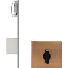 Fechadura Rolete Banheiro Pado Cobre Escovado Pivotante 55mm