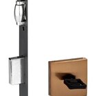 Fechadura Rolete Banheiro Pado Cobre Escovado Pivotante 55mm