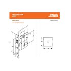 Fechadura Rolete Banheiro Wc Pivotante Stam 1025 Preta Preto