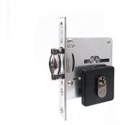 Fechadura Rolete Pivotante Imab 2791 Preta Preto Quadrada Pp