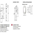 Fechadura Rolete Pivotante Preto Porta Aluminio Ferro 3f 529r