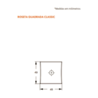 Fechadura Rolete Pivotante Stam 1005 Cromada Tetra Chave Quad