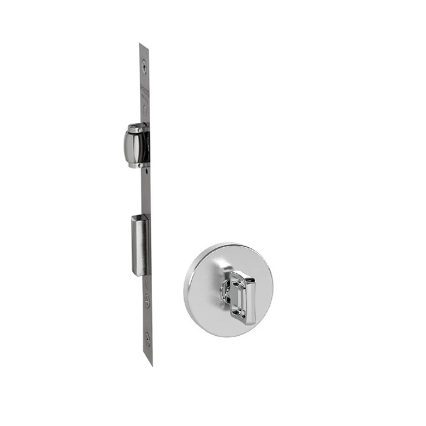 Fechadura Rolete Porta Banheiro Wc Pivotante Pado Inox Escova