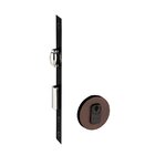 Fechadura Rolete Porta Pivotante Pado Corten Marrom 40mm 454