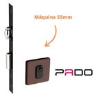 Fechadura Rolete Porta Pivotante Pado Corten Marrom 55mm 471