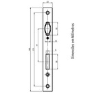 Fechadura Rolete Roseta Redonda 55mm Bronze Latonado Alianca