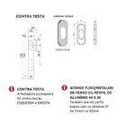 Fechadura Rolete Serralheiro 522 Cromada 3f