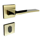 Fechadura Safira Externa Roseta Latonada 55mm União Mundial