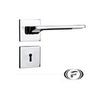 Fechadura Safira Interna 40mm Roseta Quadrada Cromada Uniao M