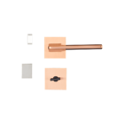 Fechadura Sara Cobre Escovado Para Banheiro