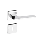 Fechadura Sara Cromada Roseta Quadrada 40mm Pado Interna