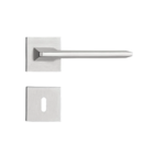 Fechadura Sara Cromado Acetinado Roseta Quadrada 40mm Pado In