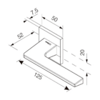 Fechadura Sara Cromado Externa