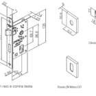 Fechadura Sara Cromado Externa