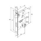 Fechadura Sara Cromado Externa