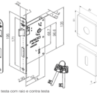 Fechadura Sara Cromado Interna