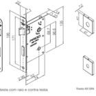 Fechadura Sara Cromado Para Banheiro