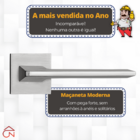 Fechadura Sara Cromo Acetinado Interna