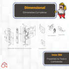 Fechadura Sara Cromo Acetinado Para Banheiro