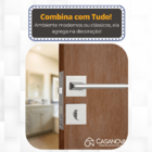 Fechadura Sara Cromo Acetinado Para Banheiro