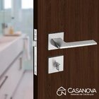 Fechadura Sara Cromo Acetinado Para Banheiro