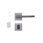 Fechadura Sara Grafite Escovado Externa